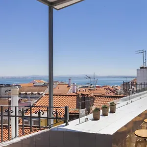  Apartment Chiado Rooftop Retreat: 19th Century Charm With River Views